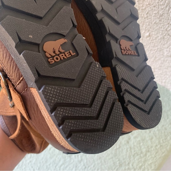 Sorel Brown Major Moto Boots Size 7 - Picture 13 of 15